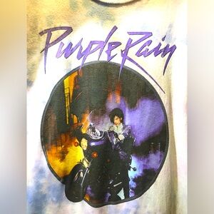 Vintage Prince Purple Rain Women Large band tshirt